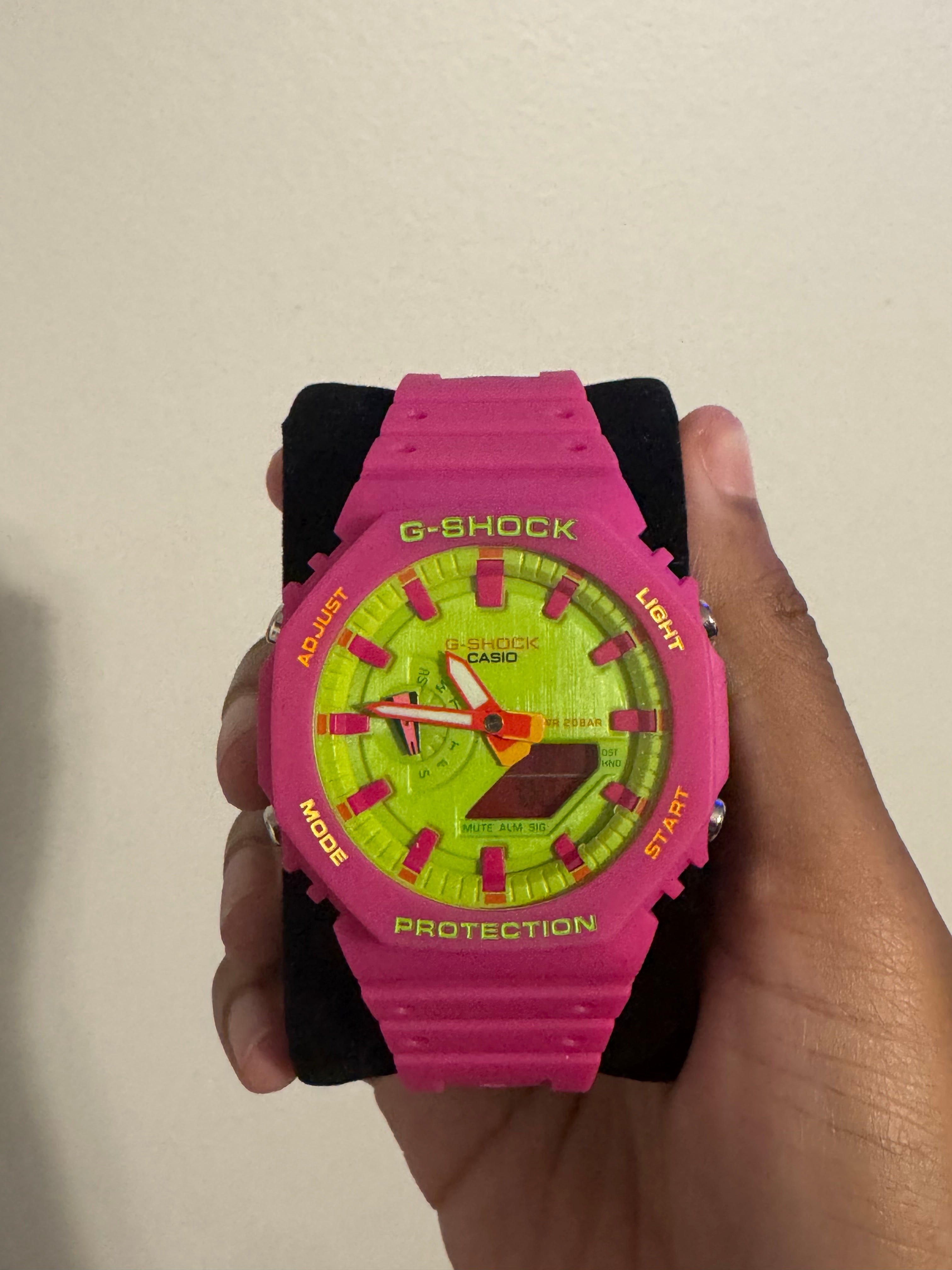 G-SHOCK GA-2100 - PINK & LIME