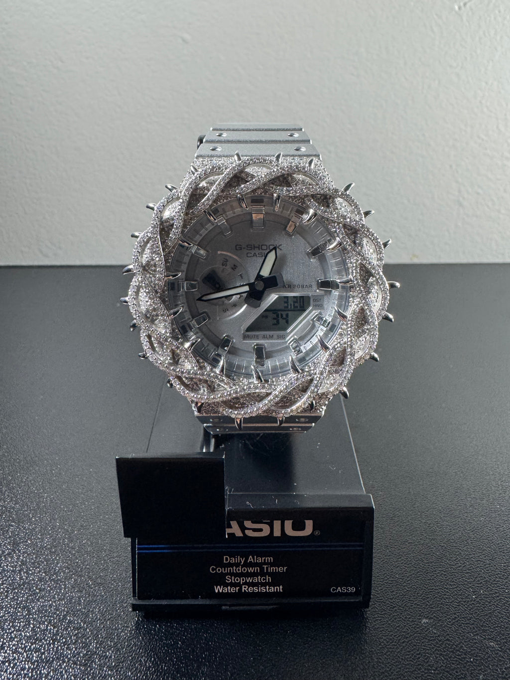 Matte Chrome Iced G Shock