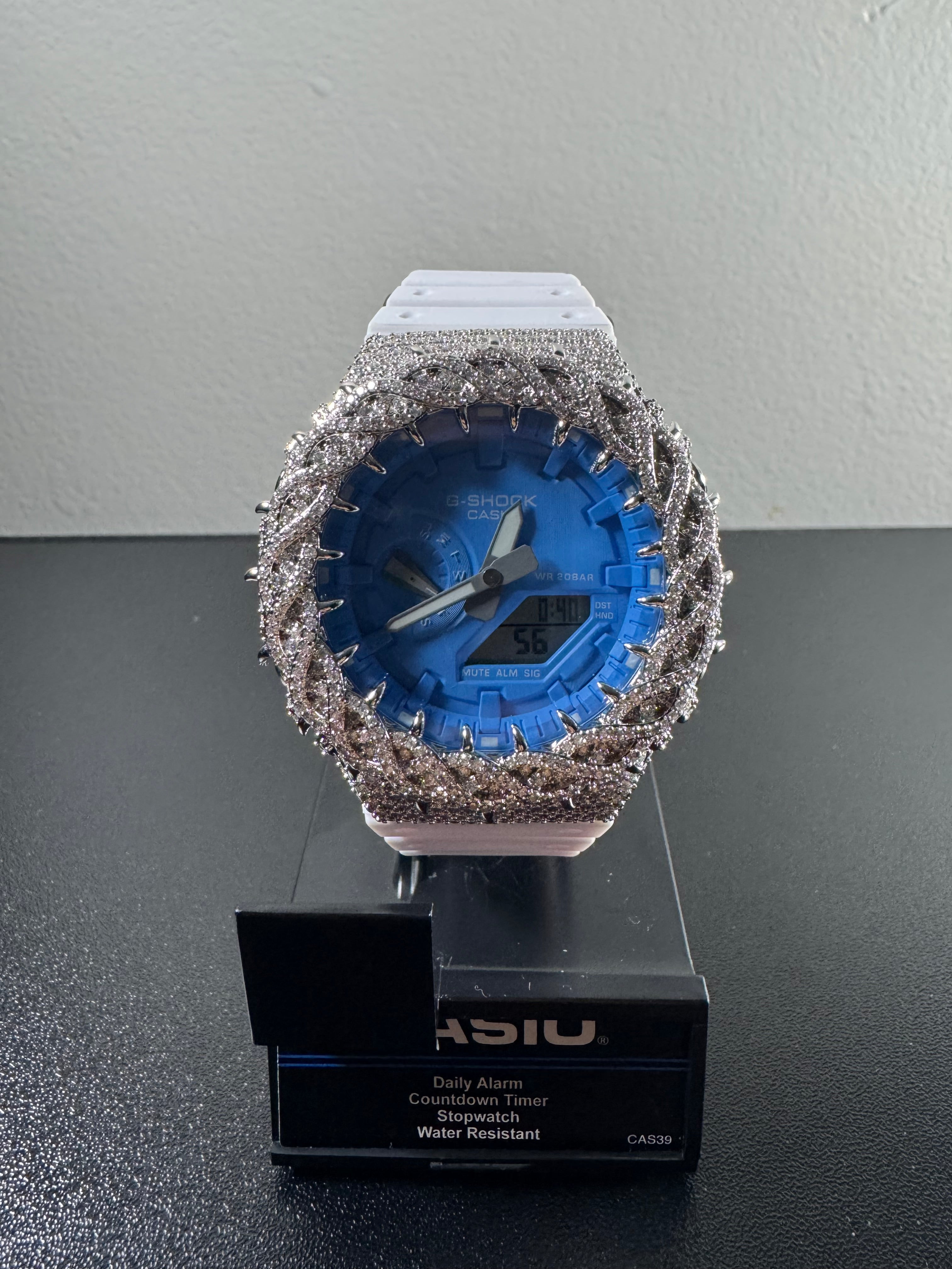 Blue Face Iced G Shock