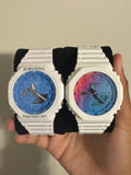 🌈 GA-2100 White Duo