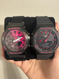 G-SHOCK GA-2100 BLACK DUO - MINNIE & PINK ACCENTS