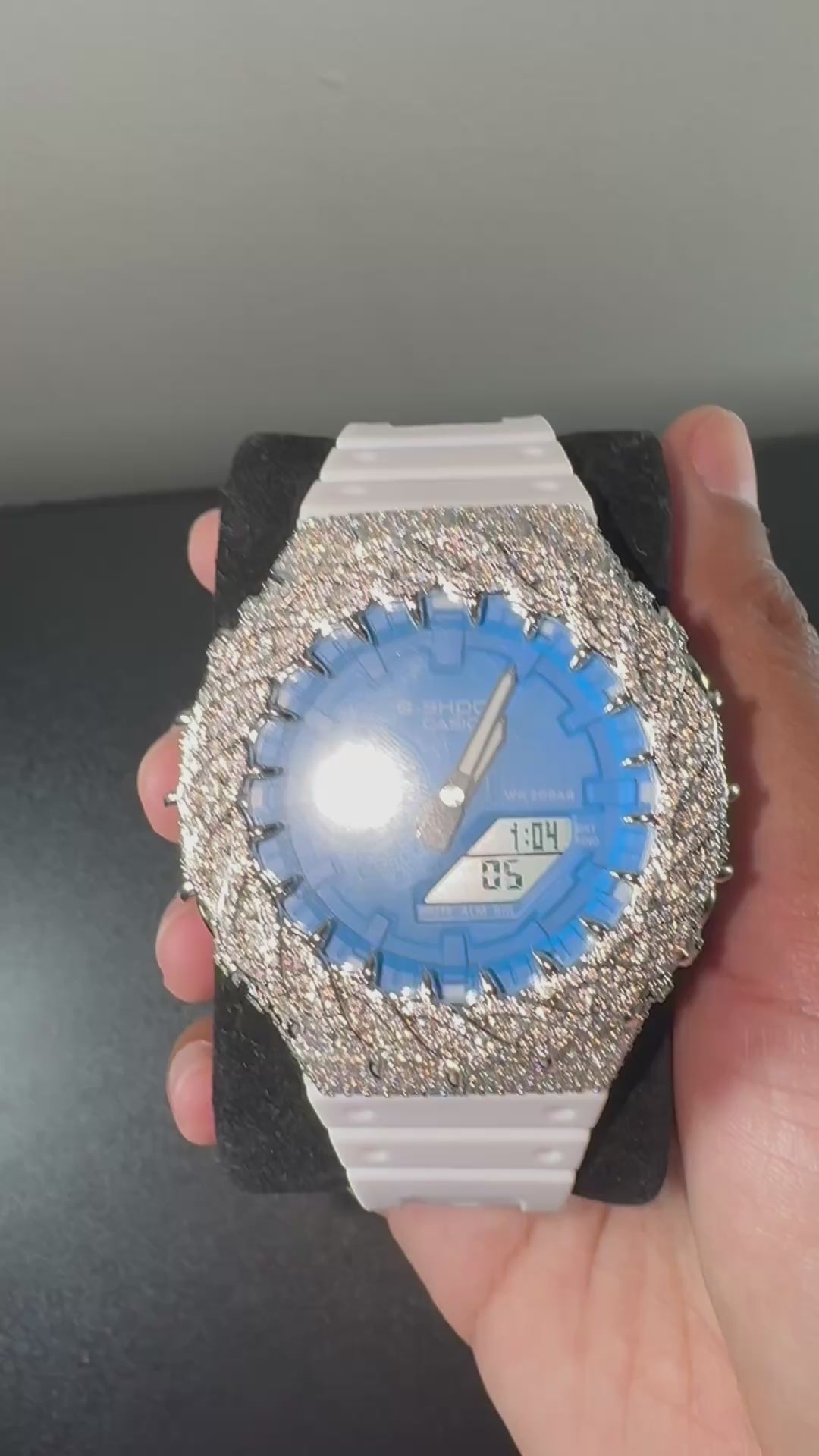 Blue Face Iced G Shock