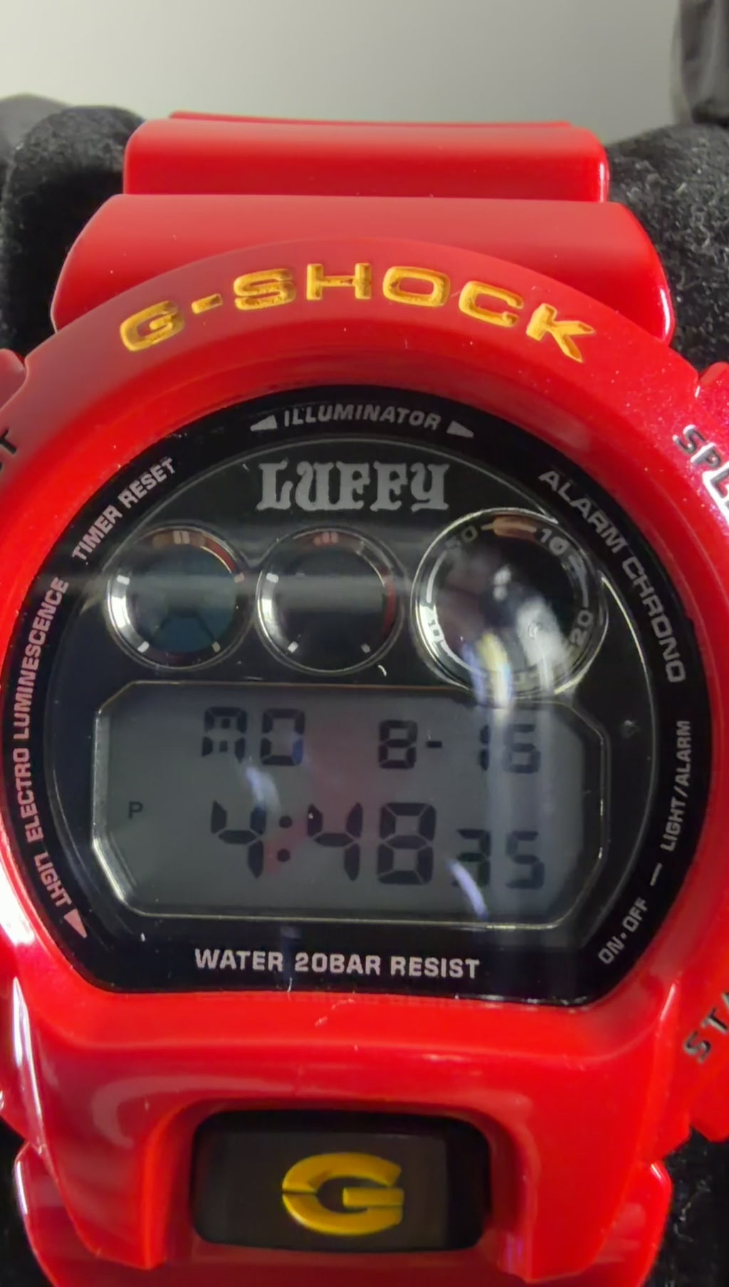🌟 ONE PIECE x G-SHOCK DW-6900 - RED LUFFY ❤️
