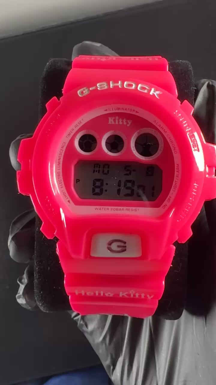 Neon pink hello kitty